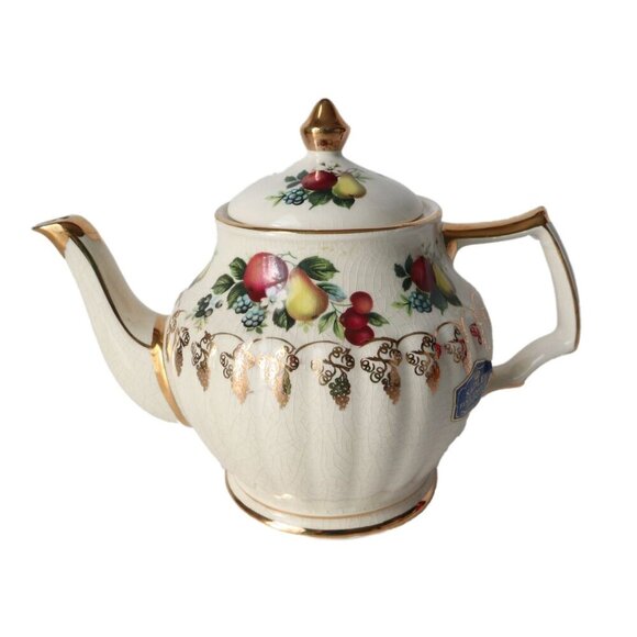 Vintage Sadler Teapot Fruit 5 Cup  England Tea Pot - Picture 2 of 6
